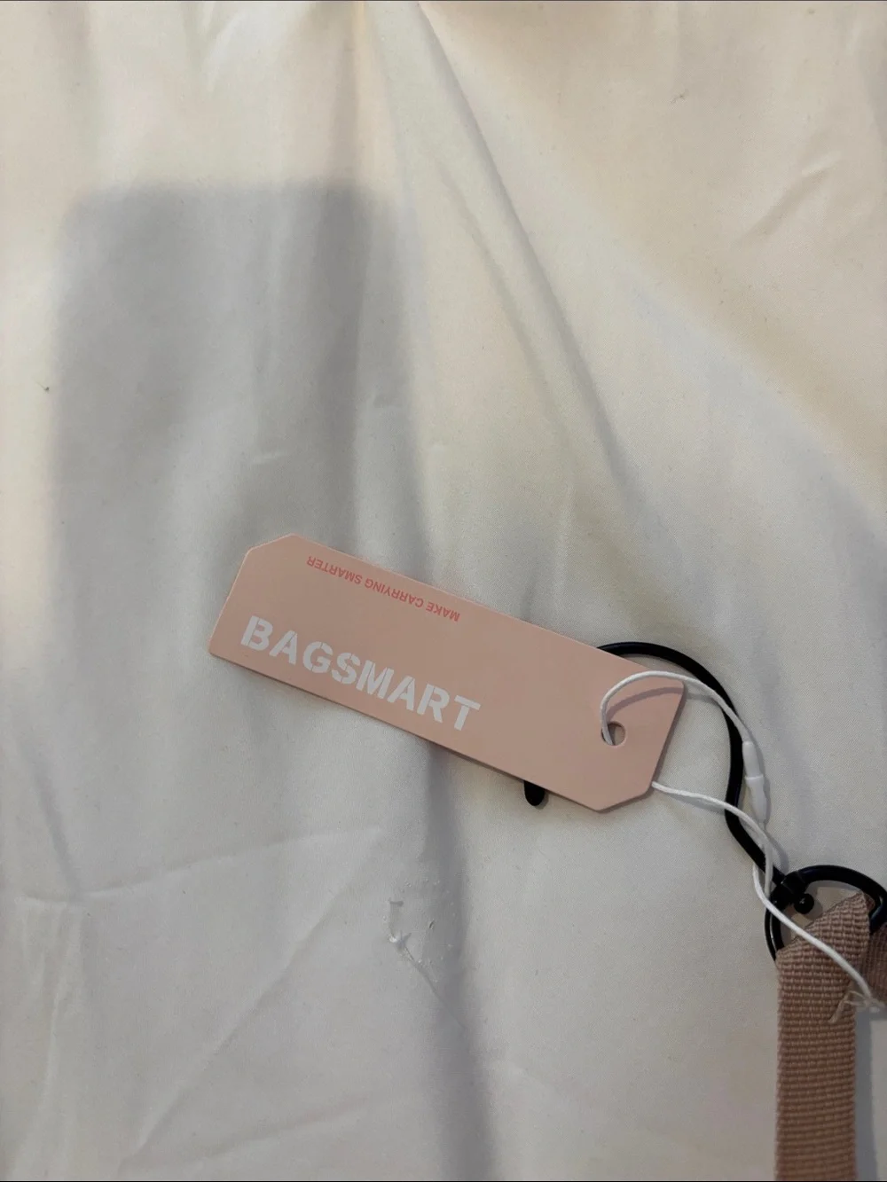 BagSMART Beige Hanging Jewelry & Accessory Organizer